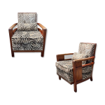 Paire de fauteuils 1930 en acajou Paire de fauteuils 1930 en acajou