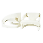Paire de fauteuils model 4801 par joe colombo pour kartell, 1960s