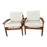 Paire de fauteuils par arne vodder et fabriqu�s par glostru