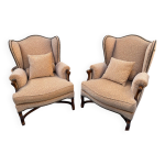 Paire de fauteuils bergre