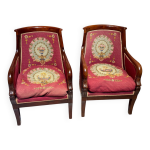 Paire de fauteuils bergre, signature  jacob  apocryphe