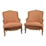 Paire de fauteuils bergère de style louis xv Paire de fauteuils bergère de style louis xv