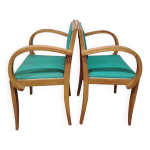 Paire de fauteuils bridge