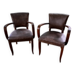Paire de fauteuils bridge