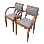 Paire de fauteuils bridge