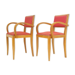 Paire de fauteuils bridge rockabilly 1950