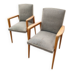 Paire de fauteuils bridge vintage 2 fauteuil