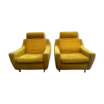 Paire de fauteuils clubs