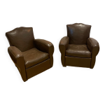 Paire de fauteuils club