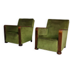 Paire de fauteuils club art déco, vers 1930 Paire de fauteuils club art déco, vers 1930