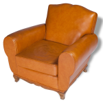 Paire de fauteuils club moustache cuir Paire de fauteuils club moustache cuir