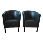 Paire de fauteuils en cuir, moroso - italie, designer antonio citterio 1988 Paire de fauteuils en cuir, moroso - italie, designer antonio citterio 1988