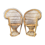 Paire de fauteuils emmanuelle pour poupe annes 70