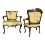 Paire de fauteuils d'poque louis xv