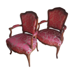 Paire de fauteuils poque louis xv, vers 1760