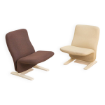Paire de fauteuils f780  concorde  par pierre paulin pour artifort 80's
