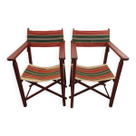 Paire de fauteuil de jardin pliants