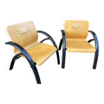 Paire de fauteuils lounge design vintage Paire de fauteuils lounge design vintage