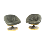 Paire de fauteuils norv�giens vintage de s�da galvano, ann�es 1970