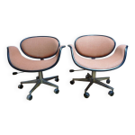 Paire de fauteuils pivotants tulipe pierre paulin pour artifort Paire de fauteuils pivotants tulipe pierre paulin pour artifort