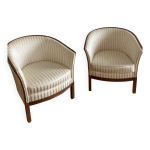 Paire de fauteuils rosello vintage