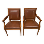 Paire fauteuils style empire