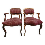 Paire de fauteuils style louis xv provenant du palace le lotti a paris