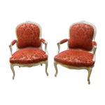 Paire de fauteuils style louis xv xix