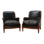 Paire de fauteuils style louis xvi