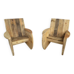 Paire de fauteuils touret original Paire de fauteuils touret original