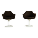 Paire de fauteuils tulip originaux d'eero saarinen pour knoll international, ann�es 1960