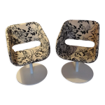 Paire de fauteuils vintages années 70 Paire de fauteuils vintages années 70