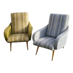 Paire de fauteuils vintage, design italien