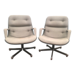 Paire de fauteuil vintage de direction xx sicle