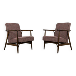 Paire de fauteuils vintage, pologne, années 60 Paire de fauteuils vintage, pologne, années 60