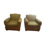 Paire de fauteuils vintages ska�chin�s