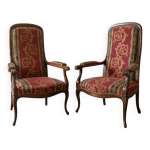 Paire de fauteuils voltaire