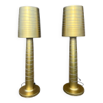 Paire de lampadaires extrieurs lady de marc sadler pour serralunga 206cm, design xxme
