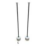 Paire de lampadaires gino sarfatti modle 1095