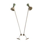 Paire de lampadaire sur pied des annes 50