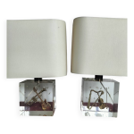 Paire de lampes  poser