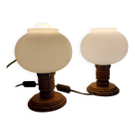 Paire de lampe boules à poser, allemagne, 1960, 70 Paire de lampe boules à poser, allemagne, 1960, 70