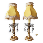 Paire de lampes classique vintage 1950