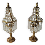 Paire de lampes cristal Paire de lampes cristal