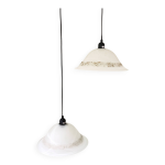 Paire de lustres en p�te de verre