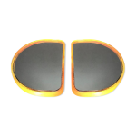 Paire de miroirs muraux lumineux, annes 60 / 70