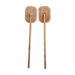 Paire de pagaies en bois