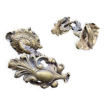 Paire de pat�res en laiton �poque napol�on iii