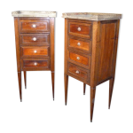Paire de petites commodes poque xix e