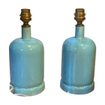 Paire de pieds de lampe, ancienne bouteille gaz en céramique Paire de pieds de lampe, ancienne bouteille gaz en céramique